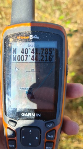 GPS reading at the Portuguese Point of Inacceesibility