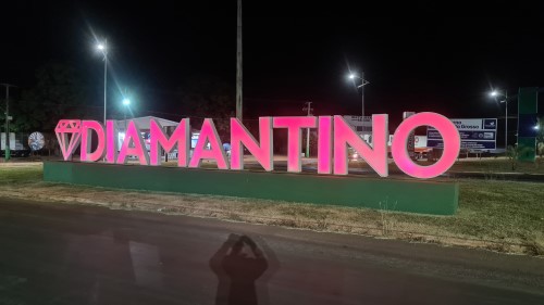 Diamantino Sign, Matto Grosso, Brazil