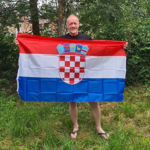 Croatia Flag at the Pole of INaccessibility