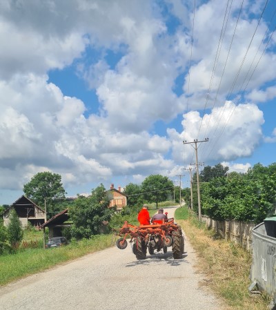 Traffic jam in Serbia