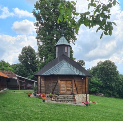 Serbian Orthodox church near the poin of inaccessibility