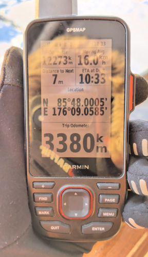 GPS at Northern Pole of Inaccessibility