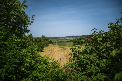 The Luxembourg POI is in a farmer's field next to the 122 Road